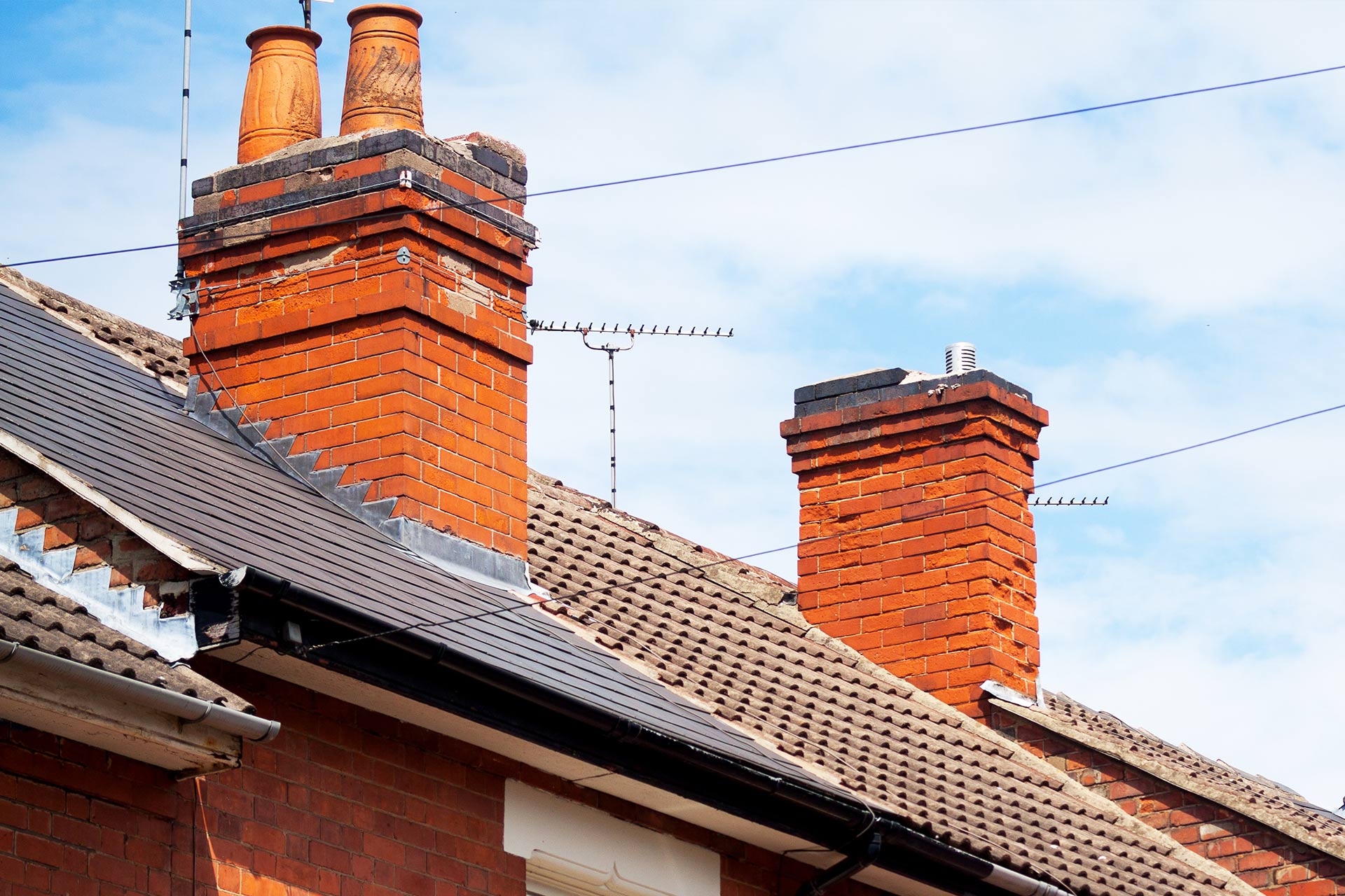 Chimney repair and maintenance work on a UK residential property